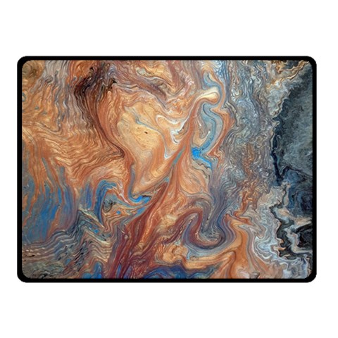 Blue flow 50  x 40  Two Sides Fleece Blanket (Small) from ArtsNow.com 45 x34  Blanket Front
