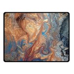 Blue flow 50  x 40  Two Sides Fleece Blanket (Small)