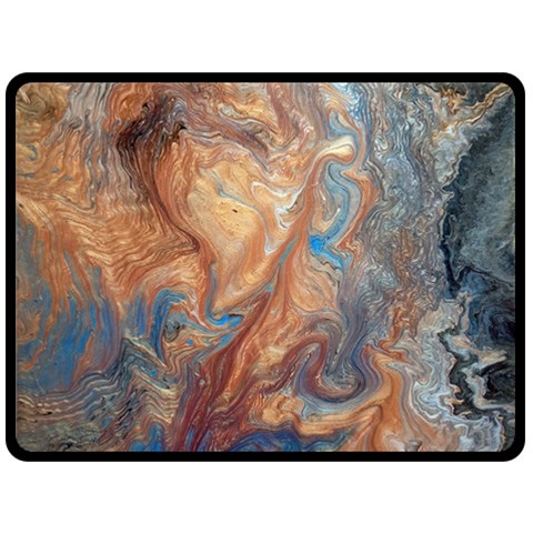 Blue flow 80  x 56  Two Sides Fleece Blanket (Large) from ArtsNow.com 80 x60  Blanket Front