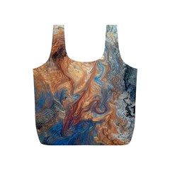 Blue flow Full Print Recycle Bag (S) from ArtsNow.com Back