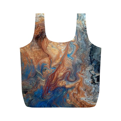 Blue flow Full Print Recycle Bag (M) from ArtsNow.com Front
