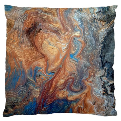 Blue flow Standard Premium Plush Fleece Cushion Case (One Side) from ArtsNow.com Front