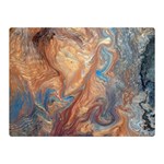 Blue flow 35  x 27  Two Sides Premium Plush Fleece Blanket (Mini)