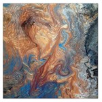 Blue flow 36  x 36  Square Satin Scarf