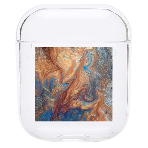 Blue flow Hard PC AirPods 1/2 Case from ArtsNow.com Front