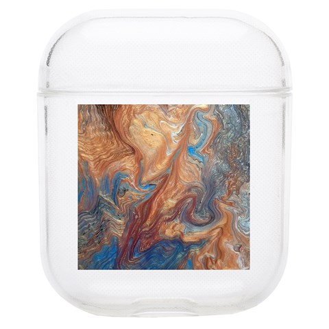 Blue flow Soft TPU AirPods 1/2 Case from ArtsNow.com Front
