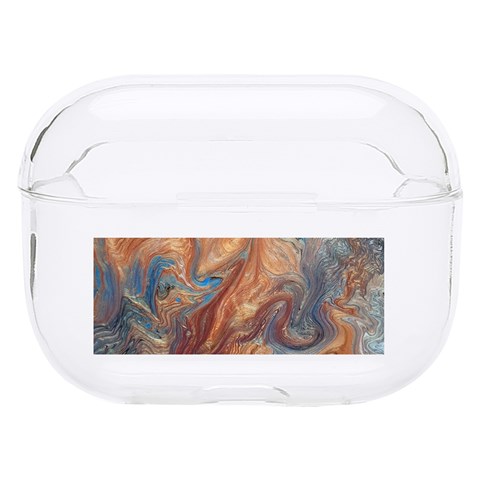 Blue flow Hard PC AirPods Pro Case from ArtsNow.com Front