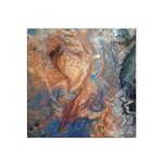 Blue flow 22  x 22  Satin Bandana Scarf