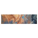 Blue flow 16 x 60  Oblong Satin Scarf