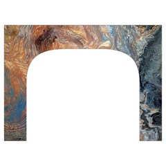 Blue flow Toiletries Pouch from ArtsNow.com Front