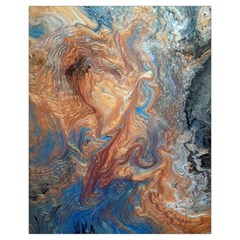 Blue flow Drawstring Pouch (XL) from ArtsNow.com Back