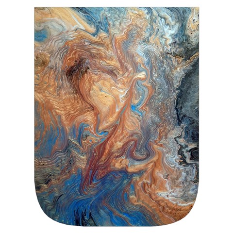 Blue flow Waist Pouch (Large) from ArtsNow.com Front Pocket