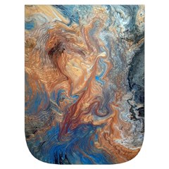 Blue flow Waist Pouch (Large) from ArtsNow.com Front Pocket