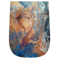 Blue flow Wristlet Pouch Bag (Small) from ArtsNow.com Right Side