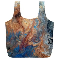 Blue flow Full Print Recycle Bag (XXL) from ArtsNow.com Front