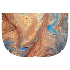 Blue flow Make Up Case (Large) from ArtsNow.com Side Right