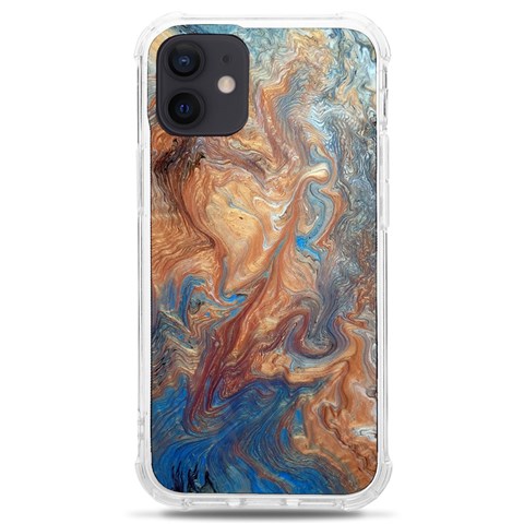 Blue flow iPhone 12 mini TPU UV Print Case	 from ArtsNow.com Front