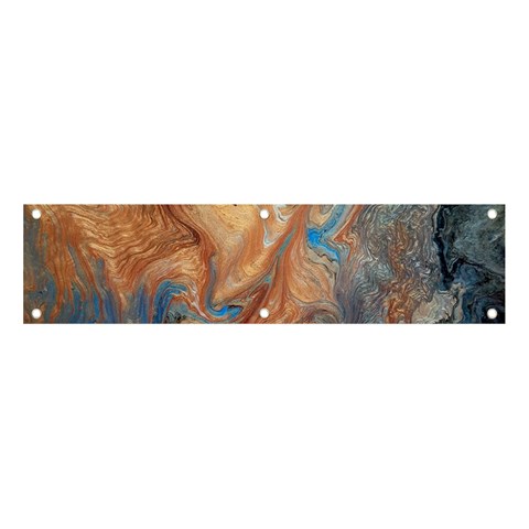Blue flow Banner and Sign 4  x 1  from ArtsNow.com Front