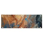 Blue flow Banner and Sign 6  x 2 