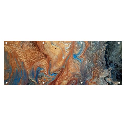 Blue flow Banner and Sign 8  x 3  from ArtsNow.com Front