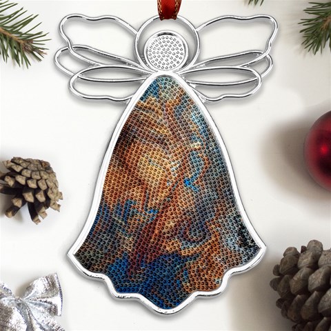 Blue flow Metal Loving Angel Silver  from ArtsNow.com Front
