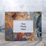 Blue flow White Tabletop Photo Frame 4 x6 