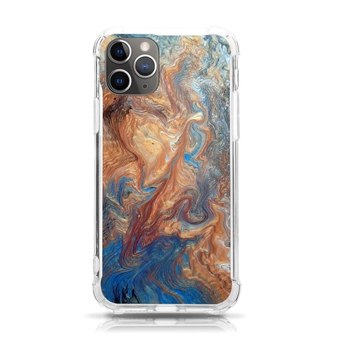 Blue flow iPhone 11 Pro 5.8 Inch TPU UV Print Case from ArtsNow.com Front