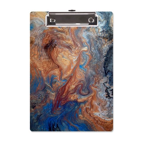 Blue flow A5 Acrylic Clipboard from ArtsNow.com Front