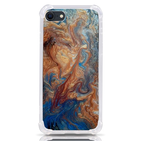 Blue flow iPhone SE from ArtsNow.com Front