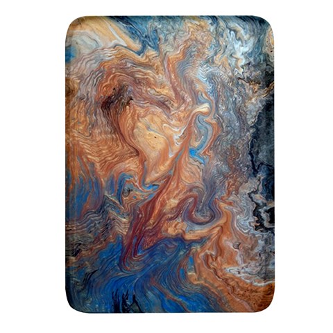 Blue flow Rectangular Glass Fridge Magnet (4 pack) from ArtsNow.com Front