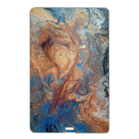 Blue flow Name Card Style USB Flash Drive from ArtsNow.com Front