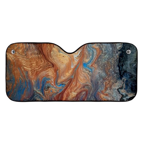 Blue flow Car Windshield Sunshade from ArtsNow.com Front