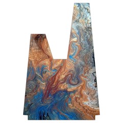 Blue flow Japanese Wrist Knot Bag from ArtsNow.com Back