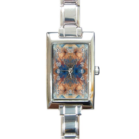 Pour Repeats Rectangle Italian Charm Watch from ArtsNow.com Front