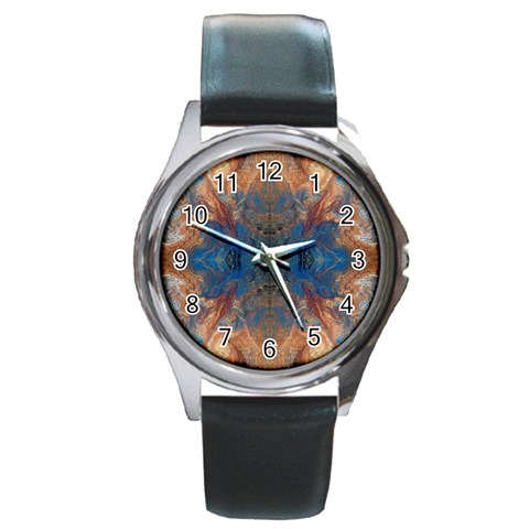 Pour Repeats Round Metal Watch from ArtsNow.com Front