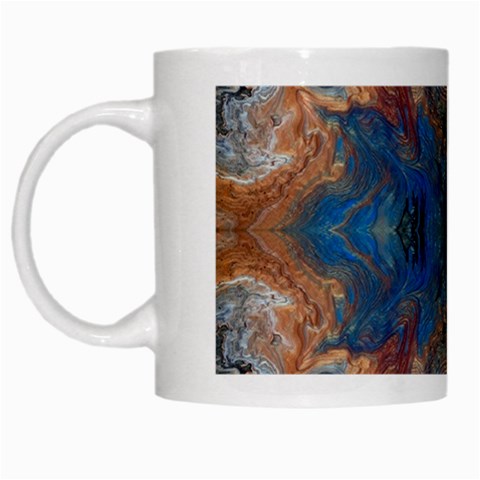 Pour Repeats White Mug from ArtsNow.com Left