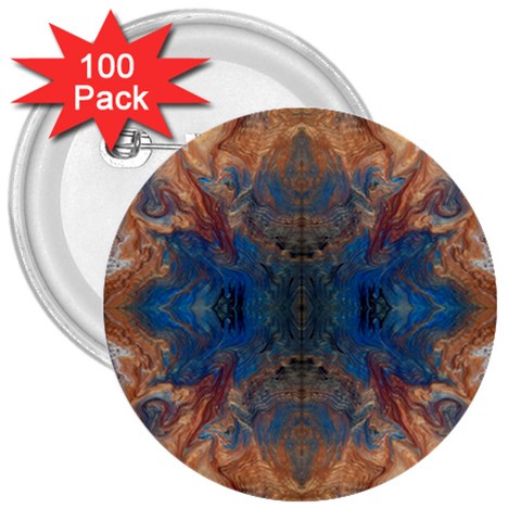 Pour Repeats 3  Buttons (100 pack)  from ArtsNow.com Front
