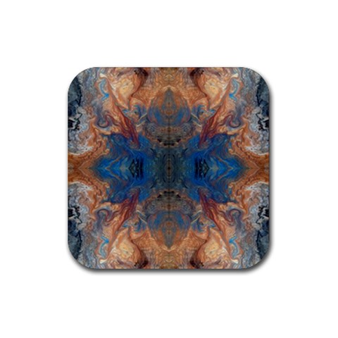 Pour Repeats Rubber Coaster (Square) from ArtsNow.com Front