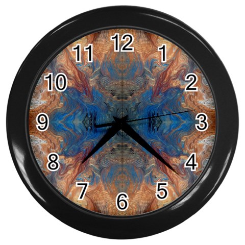 Pour Repeats Wall Clock (Black) from ArtsNow.com Front