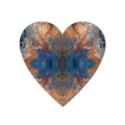 Pour Repeats Heart Magnet from ArtsNow.com Front