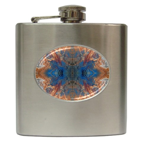 Pour Repeats Hip Flask (6 oz) from ArtsNow.com Front