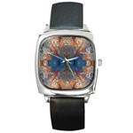 Pour Repeats Square Metal Watch