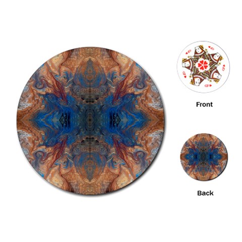 Pour Repeats Playing Cards Single Design (Round) from ArtsNow.com Front