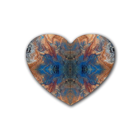 Pour Repeats Rubber Coaster (Heart) from ArtsNow.com Front