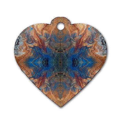 Pour Repeats Dog Tag Heart (One Side) from ArtsNow.com Front