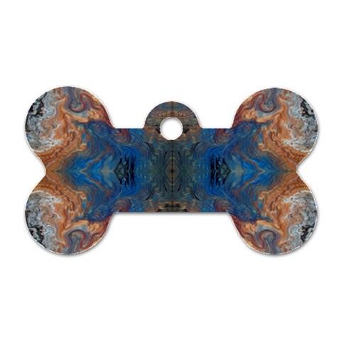 Pour Repeats Dog Tag Bone (Two Sides) from ArtsNow.com Front