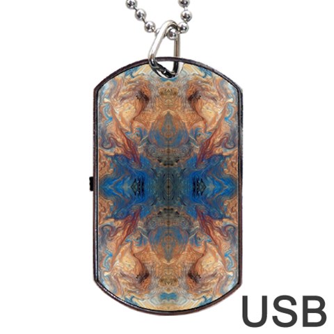 Pour Repeats Dog Tag USB Flash (One Side) from ArtsNow.com Front