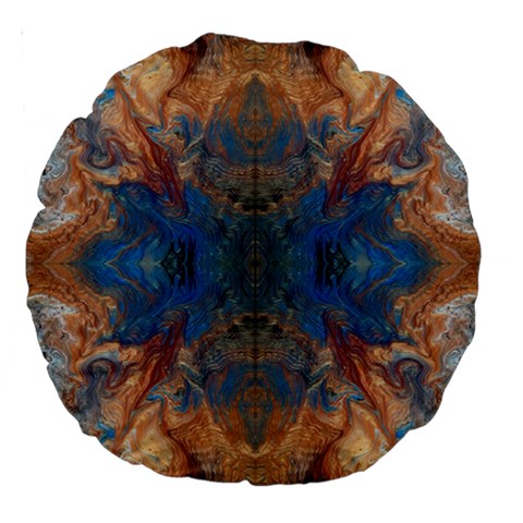 Pour Repeats Large 18  Premium Round Cushions from ArtsNow.com Front