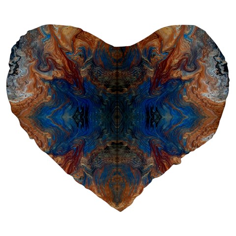 Pour Repeats Large 19  Premium Heart Shape Cushions from ArtsNow.com Front