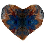 Pour Repeats Large 19  Premium Heart Shape Cushions